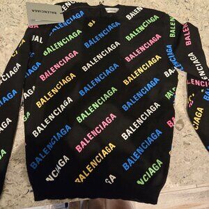 Balenciaga all over logo sweater